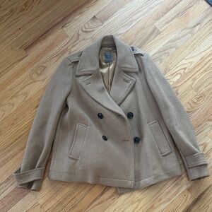 GAP Women's Classic Brown Peacoat